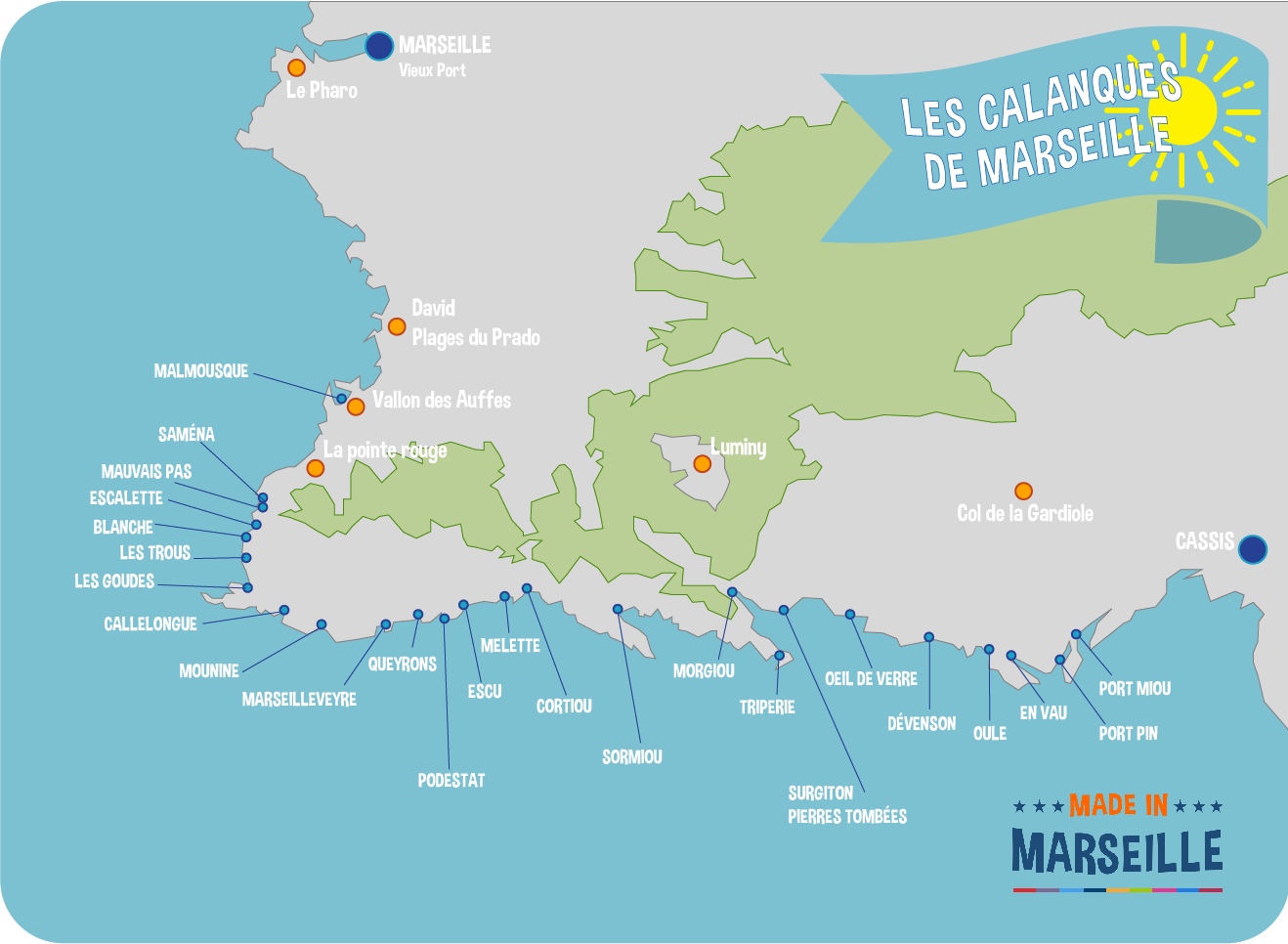 Acces Calanques Marseille